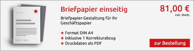 Briefpapier Angebot